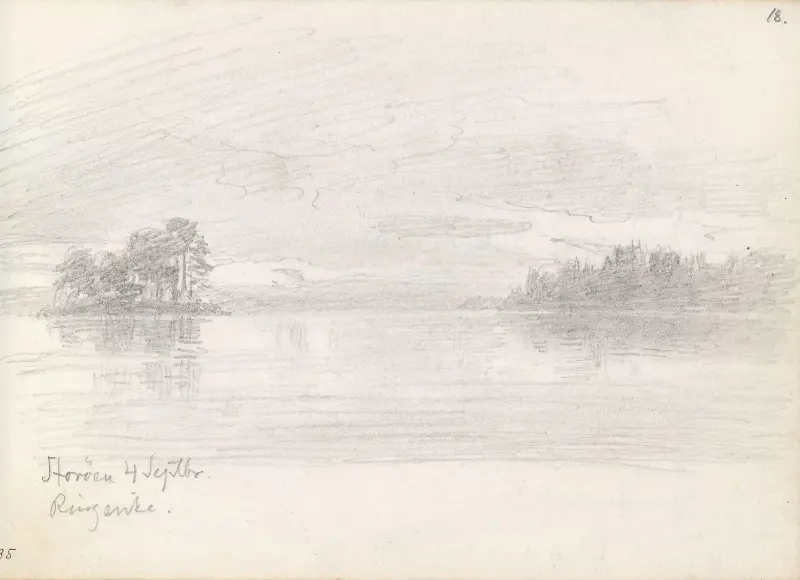Storøya, Ringerike av Hans Gude