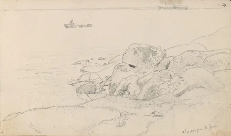 Strand, Vrengen av Hans Gude