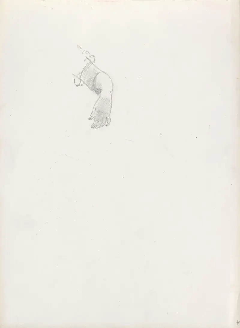 Armstudie av Hans Gude