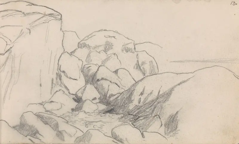Svaberg av Hans Gude