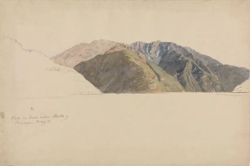 Berget Bleia vid Sognefjorden av Hans Gude