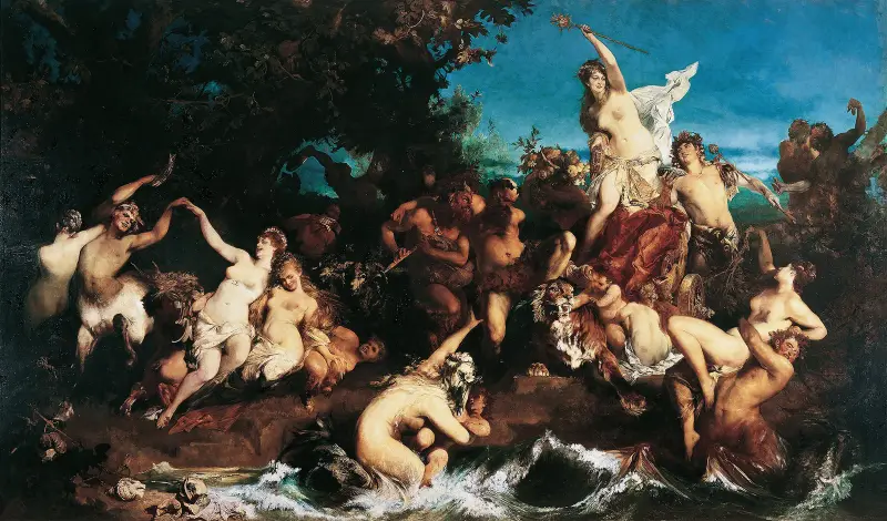Bacchus och Ariadne av Hans Makart