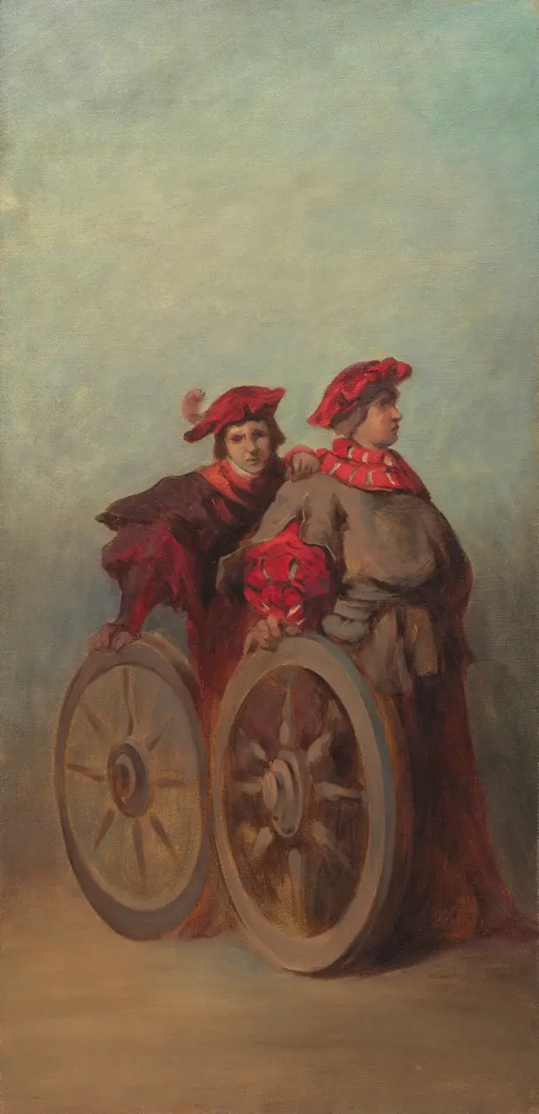 Entwurf zum Festzug 1879 – Zwei Wagnergesellen av Hans Makart
