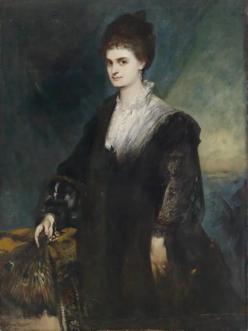 Portrait of Countess Marie von Coudenhove-Kalergi av Hans Makart