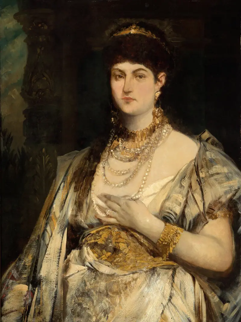 Portrait of Henriette Mankiewicz av Hans Makart