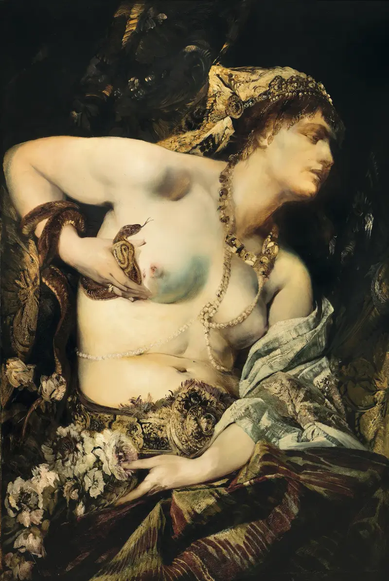 The Death Of Cleopatra av Hans Makart