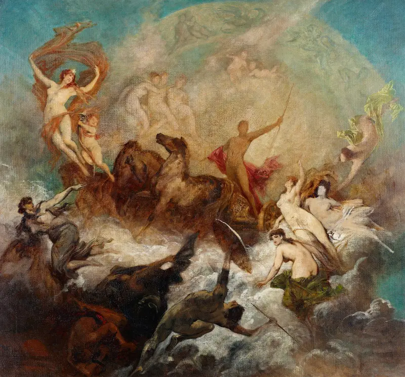 Ljusets seger över mörkret av Hans Makart
