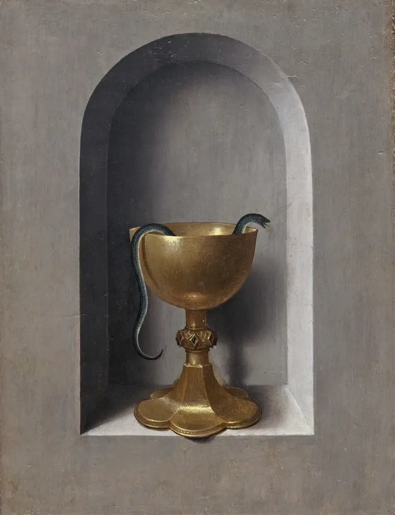 Chalice of Saint John the Evangelist (reverse) av Hans Memling