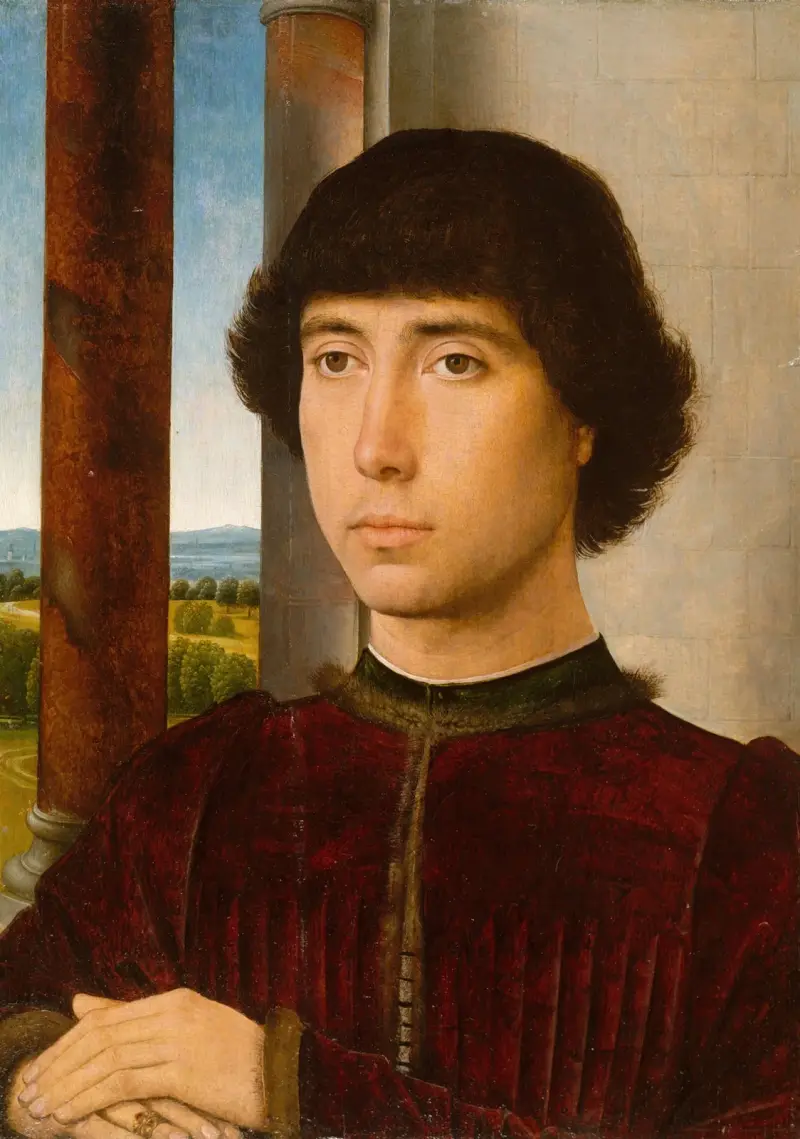 Porträtt av en ung man av Hans Memling