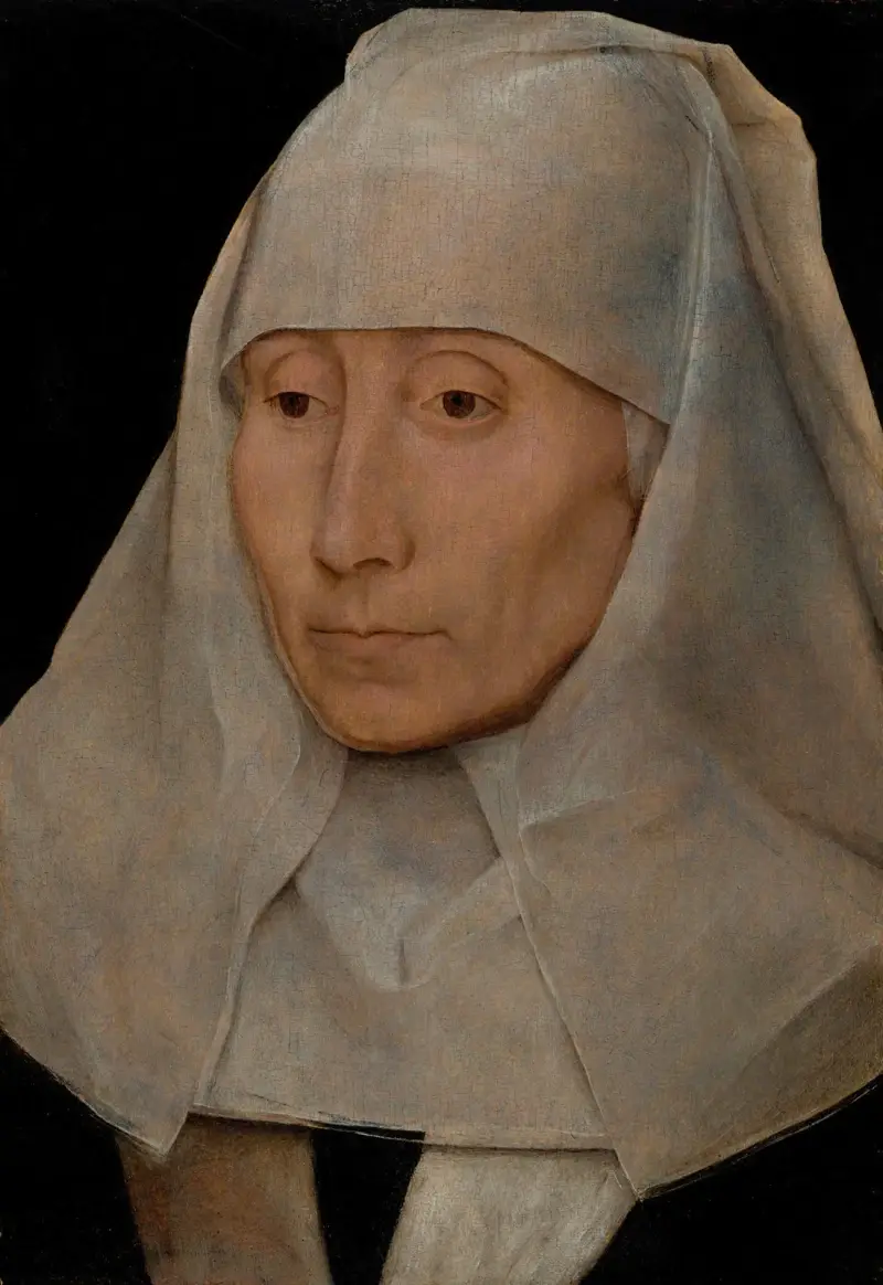 Porträtt av en äldre kvinna av Hans Memling