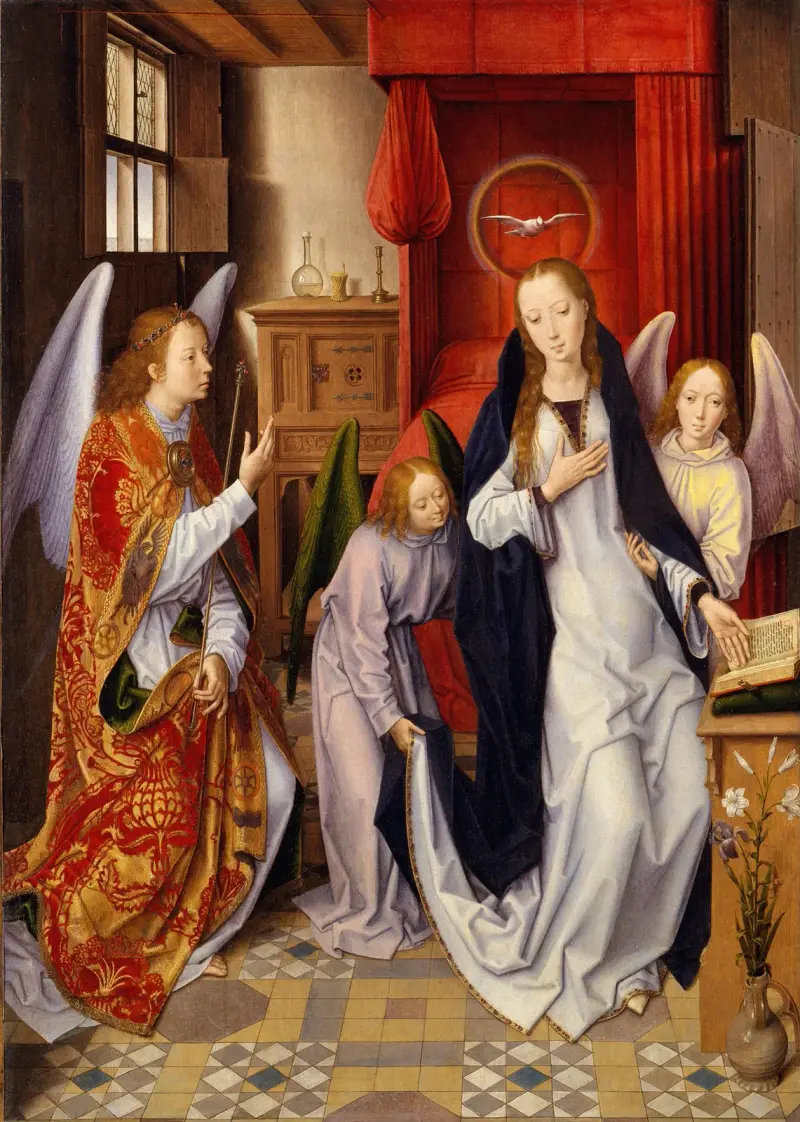 Zvěstování, Hans Memling