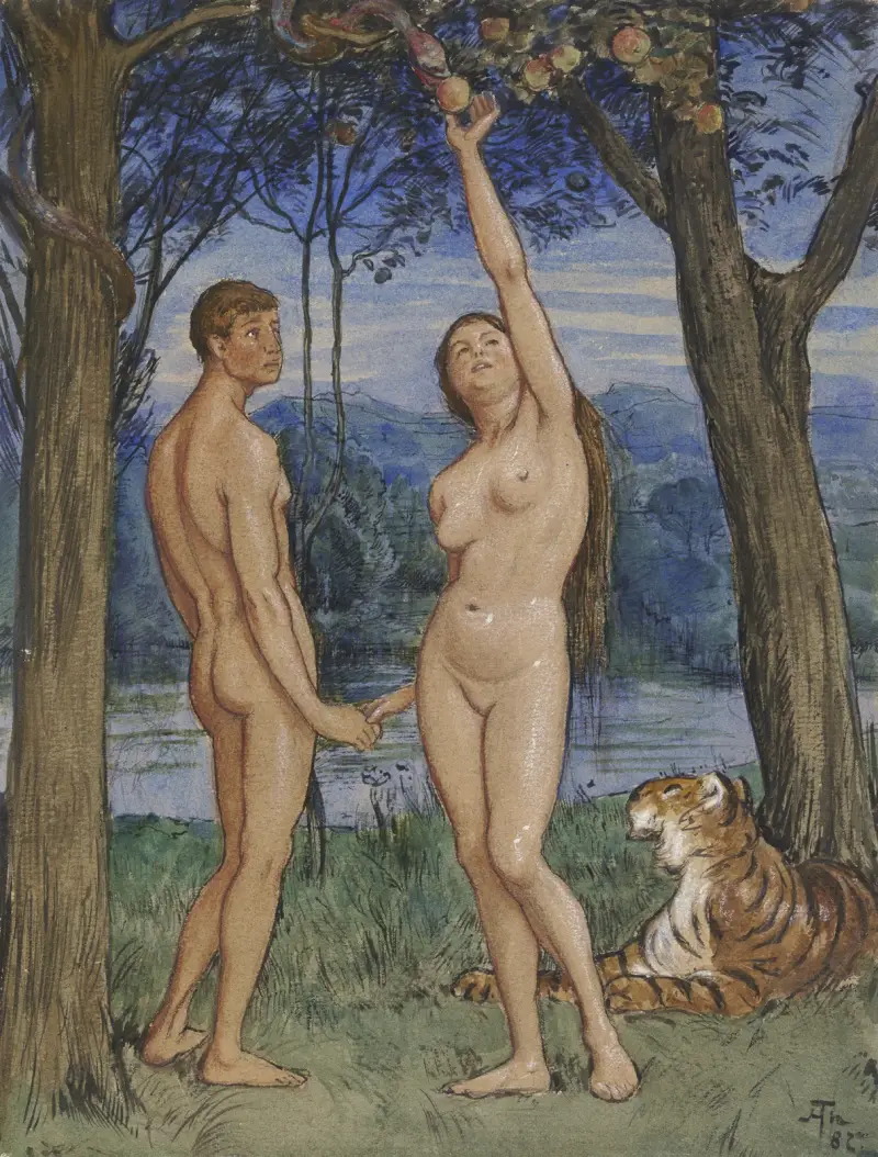Adam und Eva von Hans Thoma