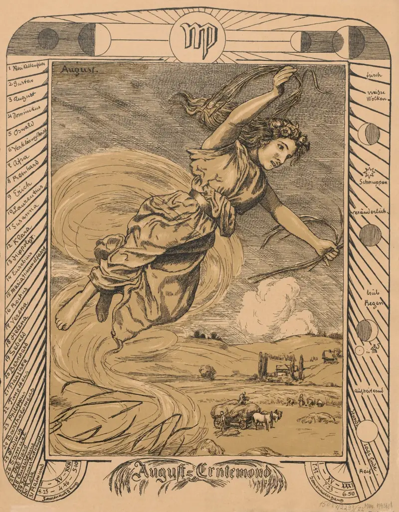 Allegory of August av Hans Thoma