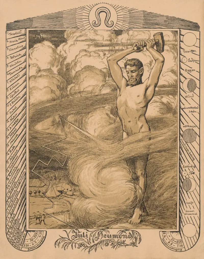 Allegory of July av Hans Thoma