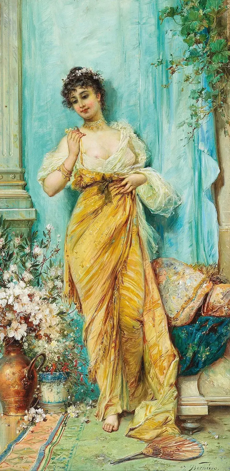 In The Boudoir av Hans Zatzka