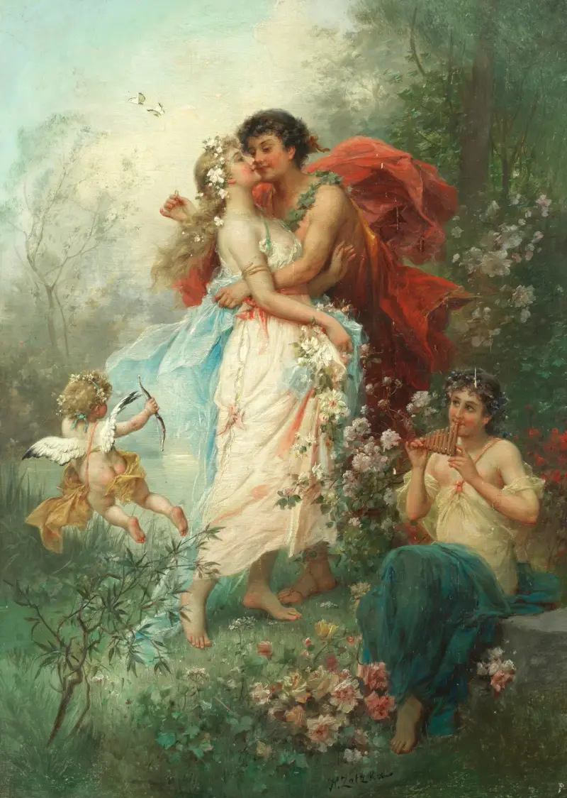 Oath of love av Hans Zatzka