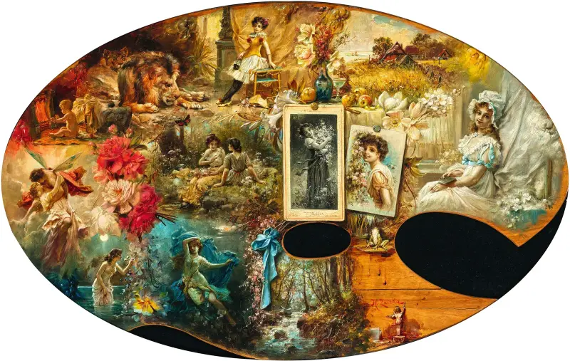 The painter’s palette av Hans Zatzka