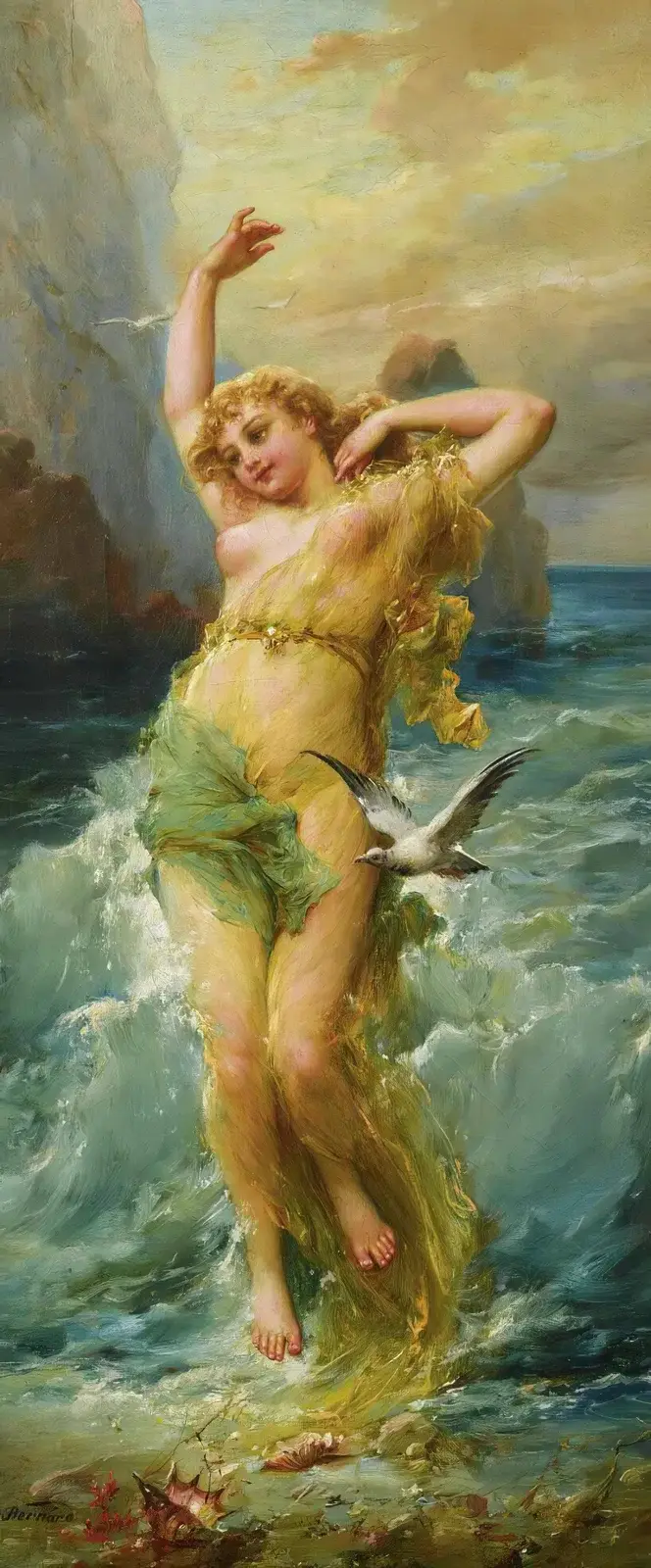 Vattennymf av Hans Zatzka