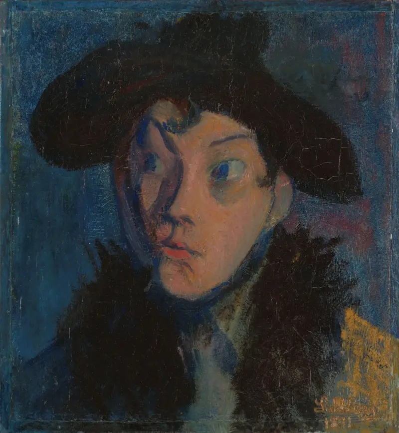 Portrait of Eugenie av Harald Sohlberg