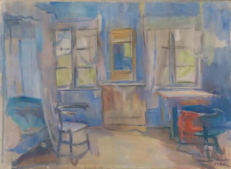 Interiér z Einabu ve Foldalu, Harriet Backer