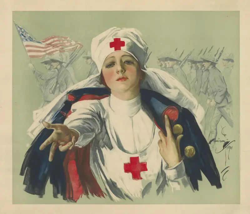 Have you answered the Red Cross av Harrison Fisher