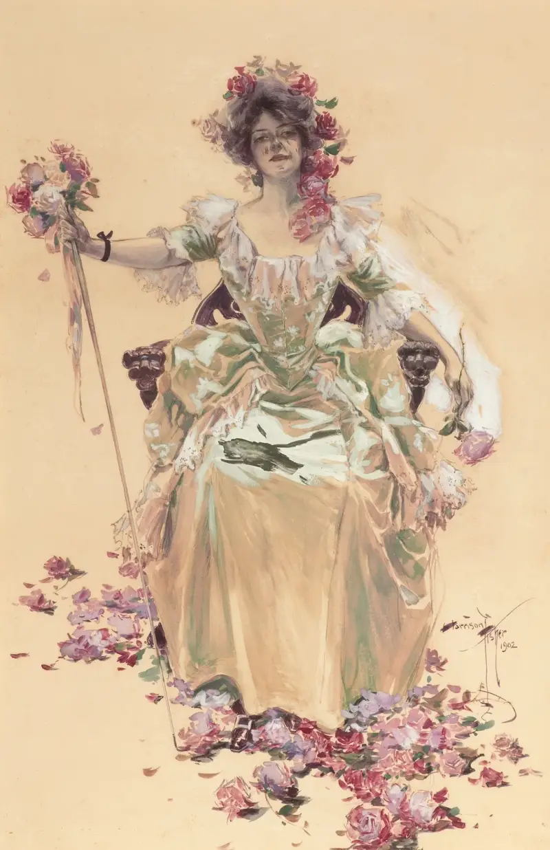 Saturday Evening Post cover, May 10 av Harrison Fisher