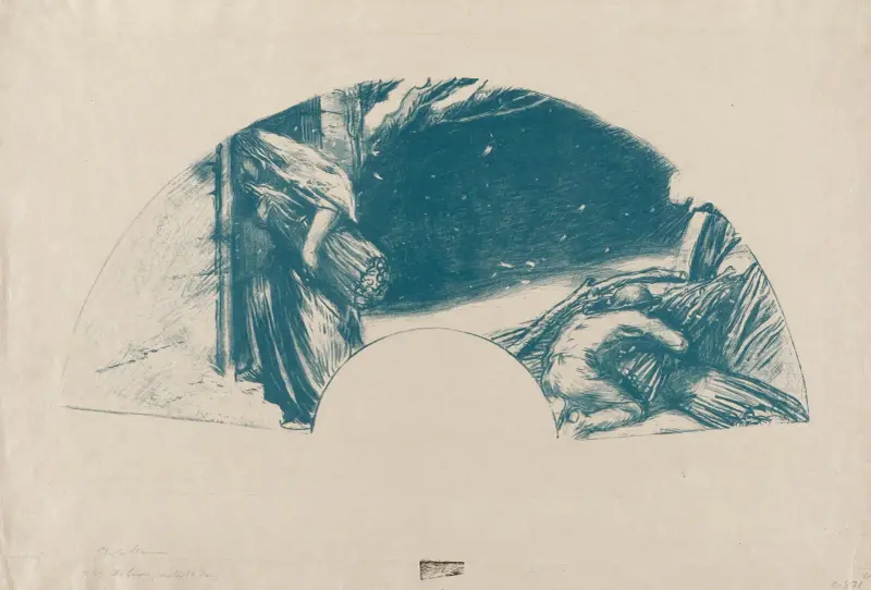 The Snow, Winter (A Fan), 1907 – nr 1 av Charles Haslewood Shannon