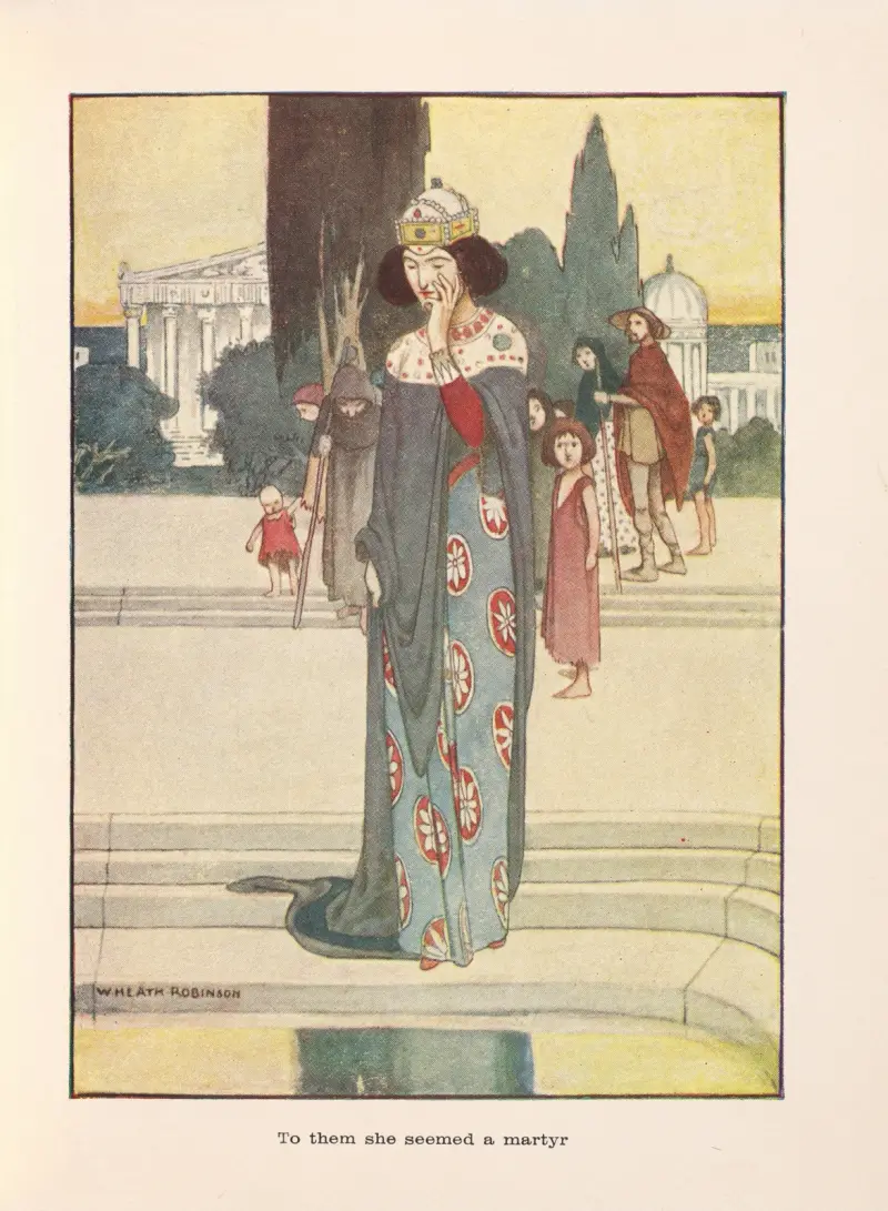 Constance; To them she seemed a martyr av William Heath Robinson
