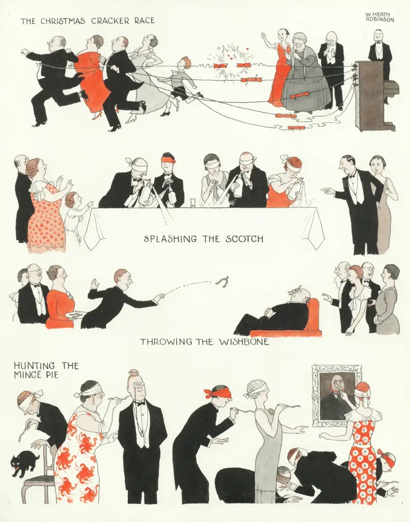 Neue Weihnachtsspiele von William Heath Robinson