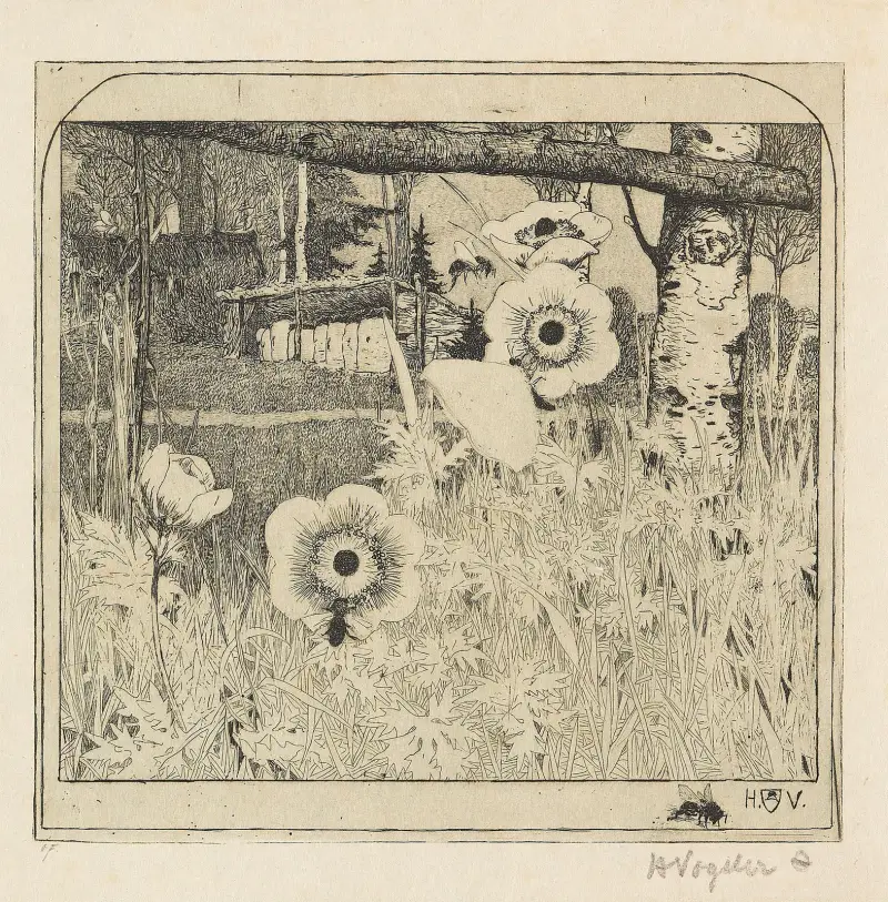 Frühlingsblumen von Heinrich Vogeler
