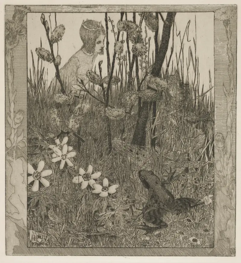 The Princess and the Frog av Heinrich Vogeler