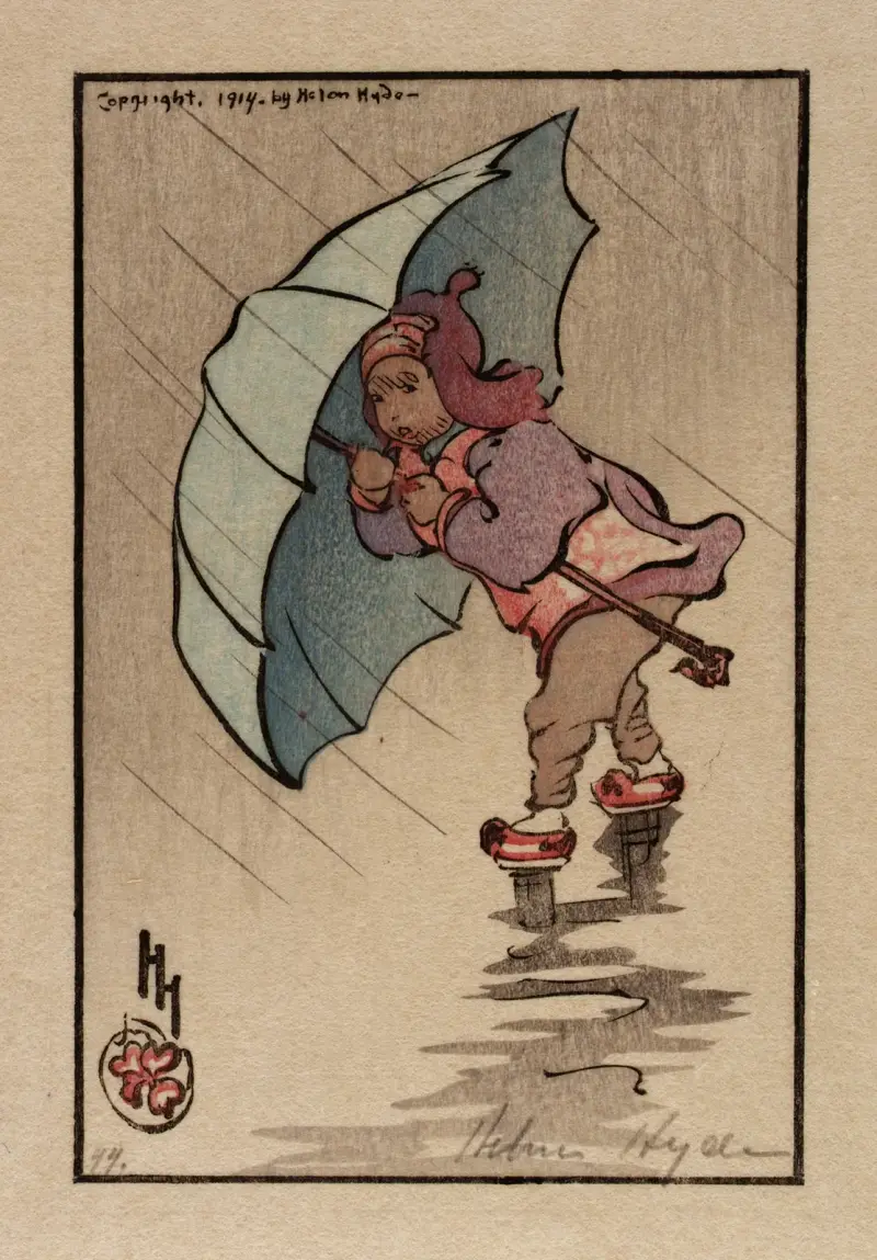 Der blaue Regenschirm von Helen Hyde