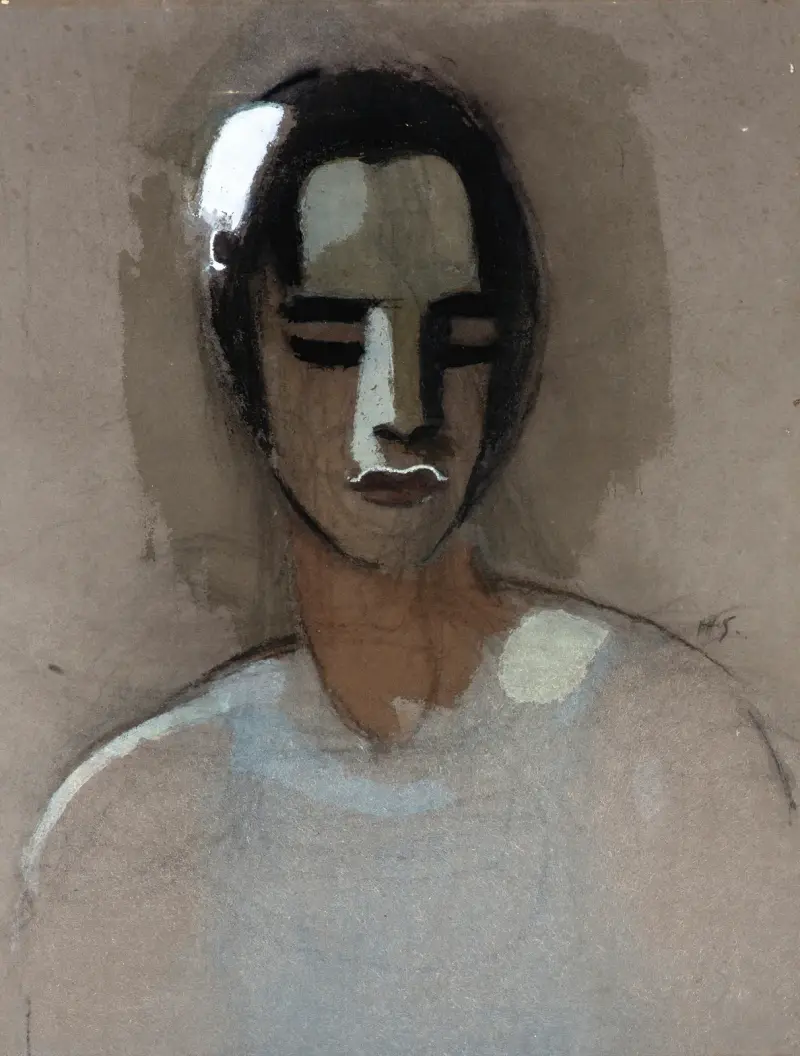 The girl from California av Helene Schjerfbeck