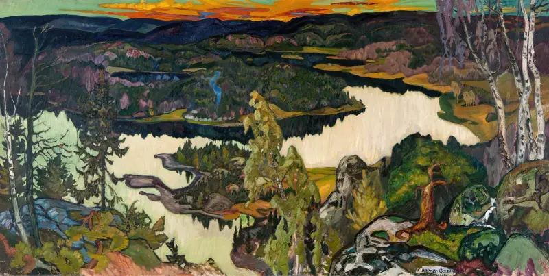 Höstkväll, Nordingrå av Helmer Osslund