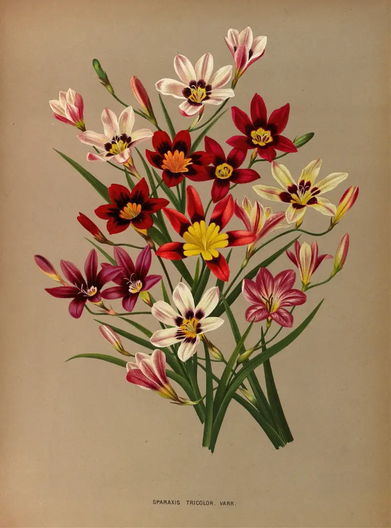 Sparaxis Tricolor. Varr. av Arentina Hendrica Arendsen
