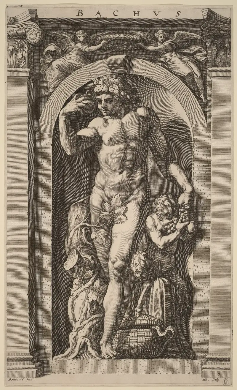 Bacchus av Hendrick Goltzius