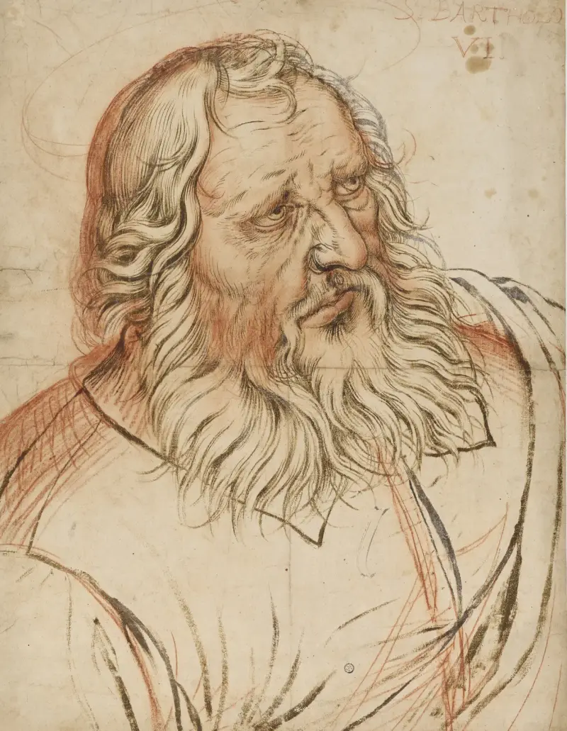 Aposteln Bartolomaios av Hendrick Goltzius