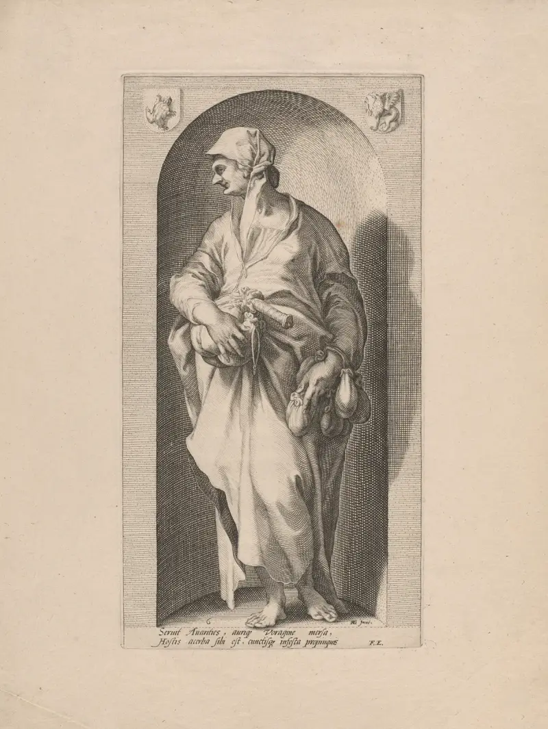 Die Habgier von Hendrick Goltzius