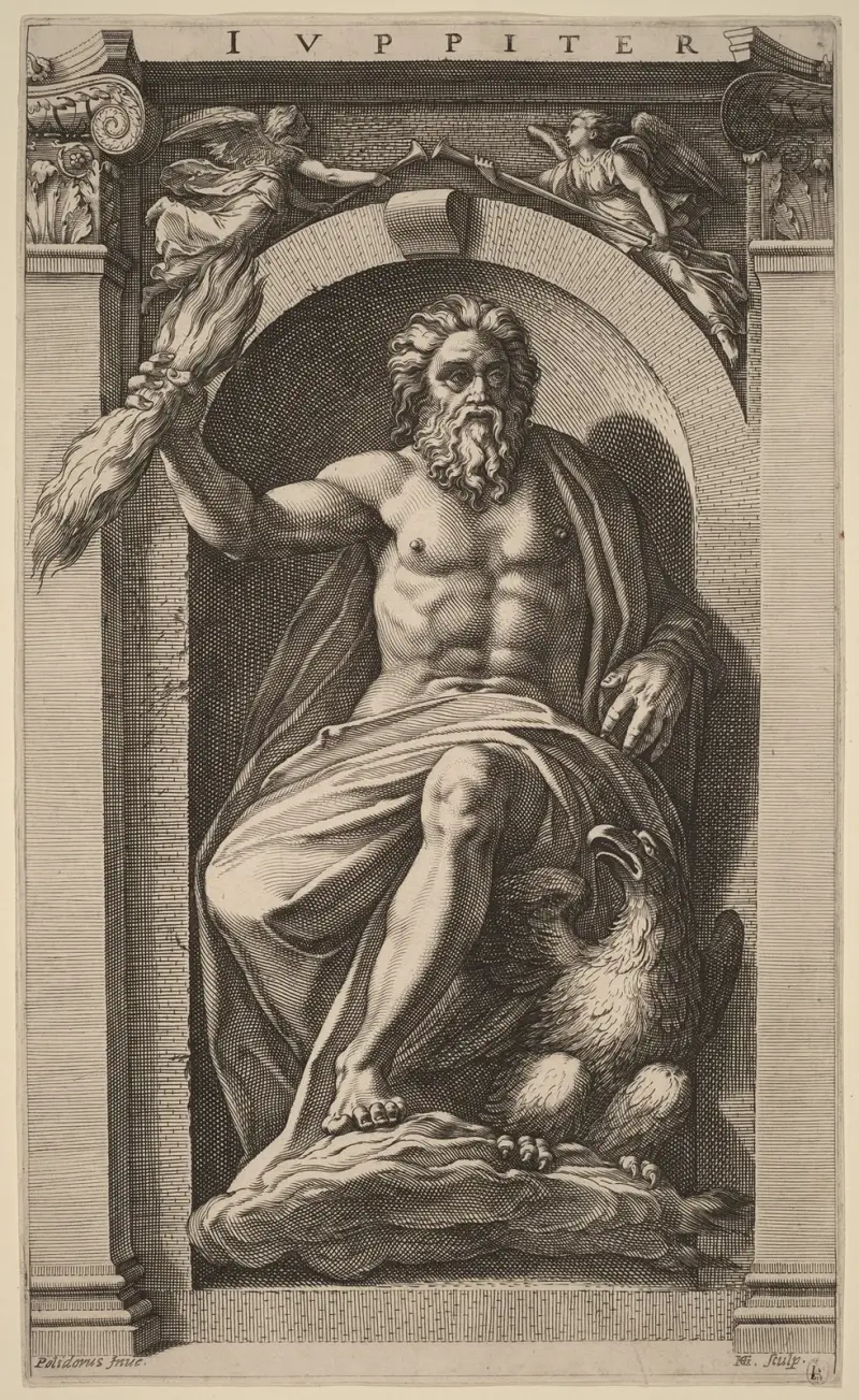 Jupiter av Hendrick Goltzius