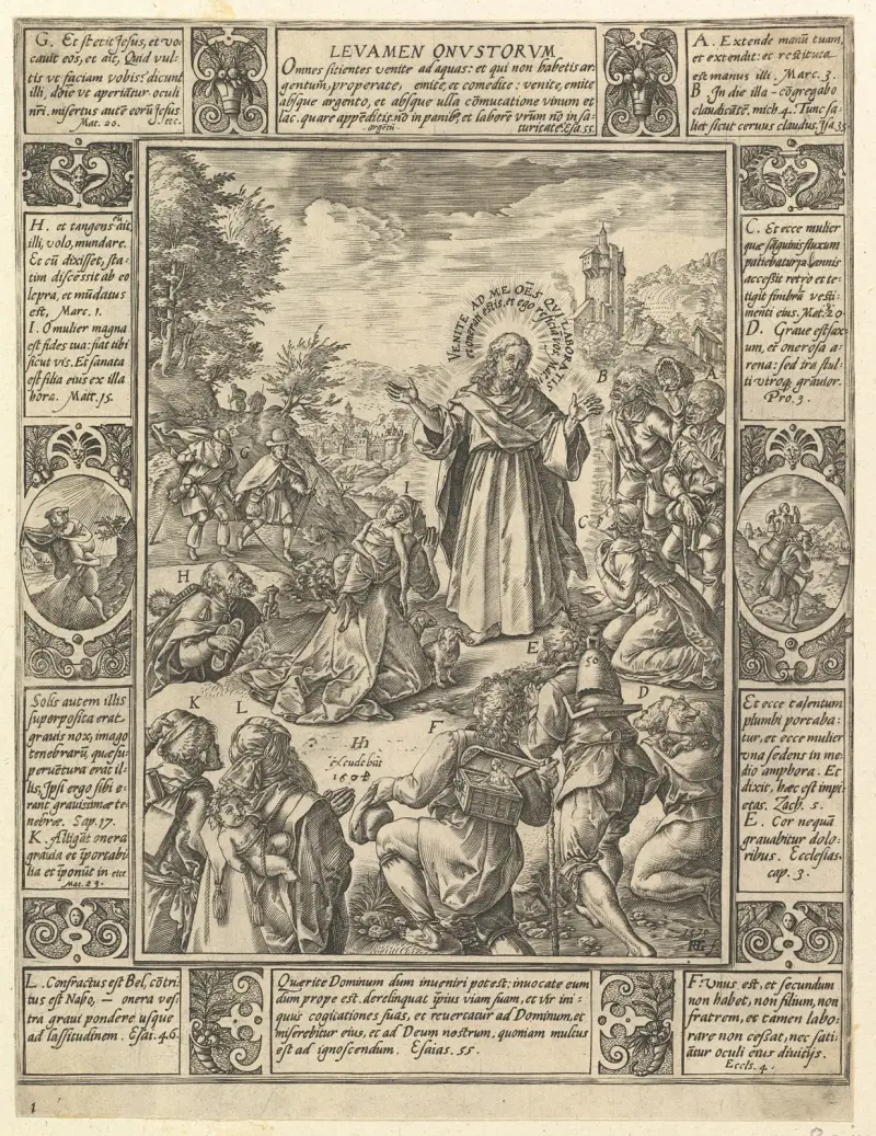 Levamen Onostrorum av Hendrick Goltzius