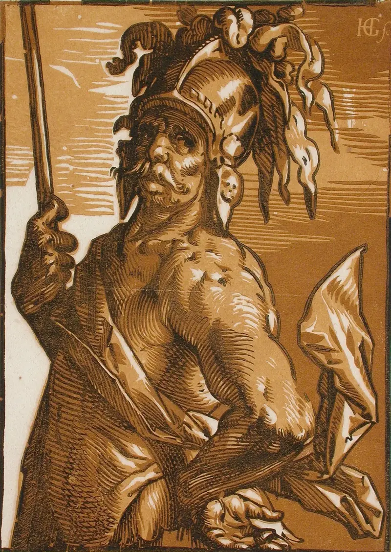 Mars av Hendrick Goltzius