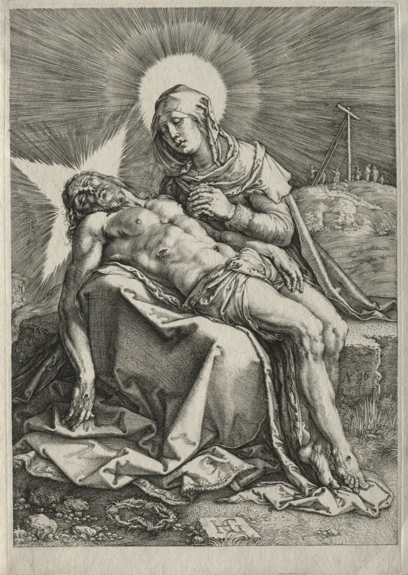Pieta av Hendrick Goltzius