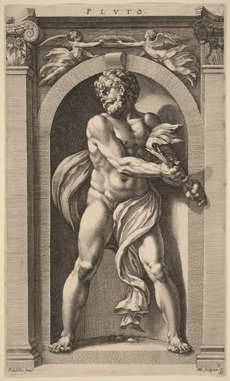 Pluto av Hendrick Goltzius