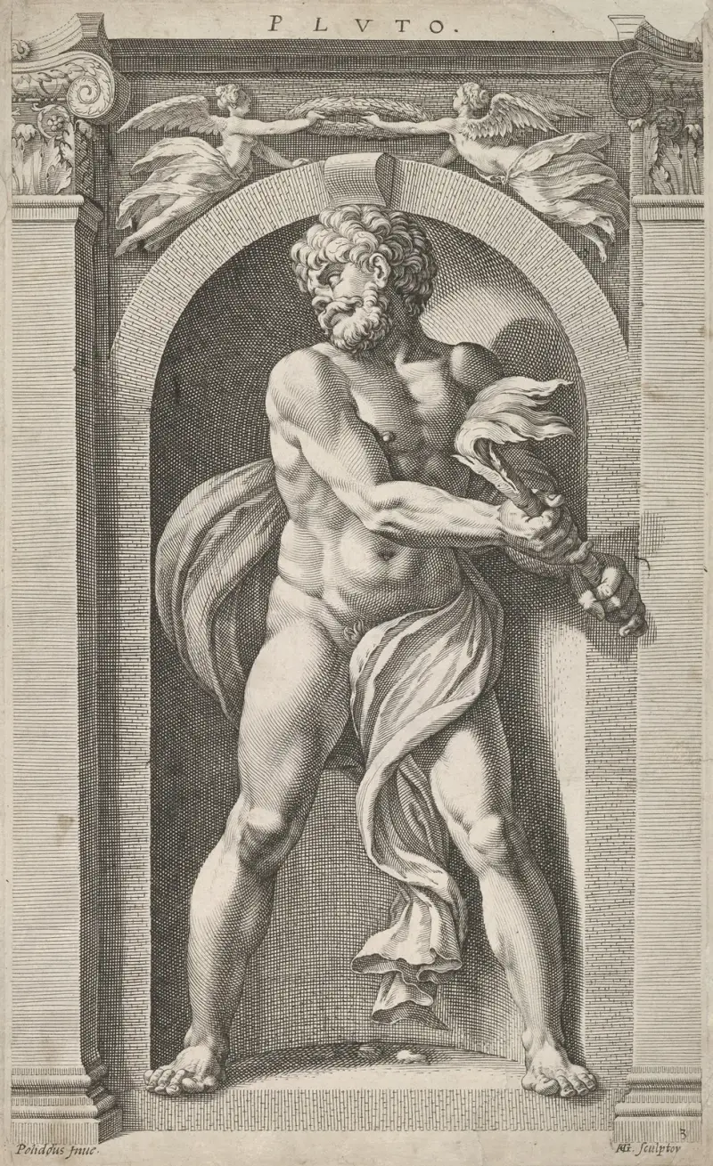 Pluto av Hendrick Goltzius