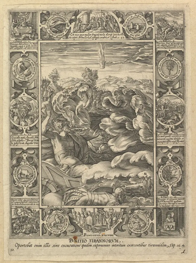 Punitio Malorum av Hendrick Goltzius