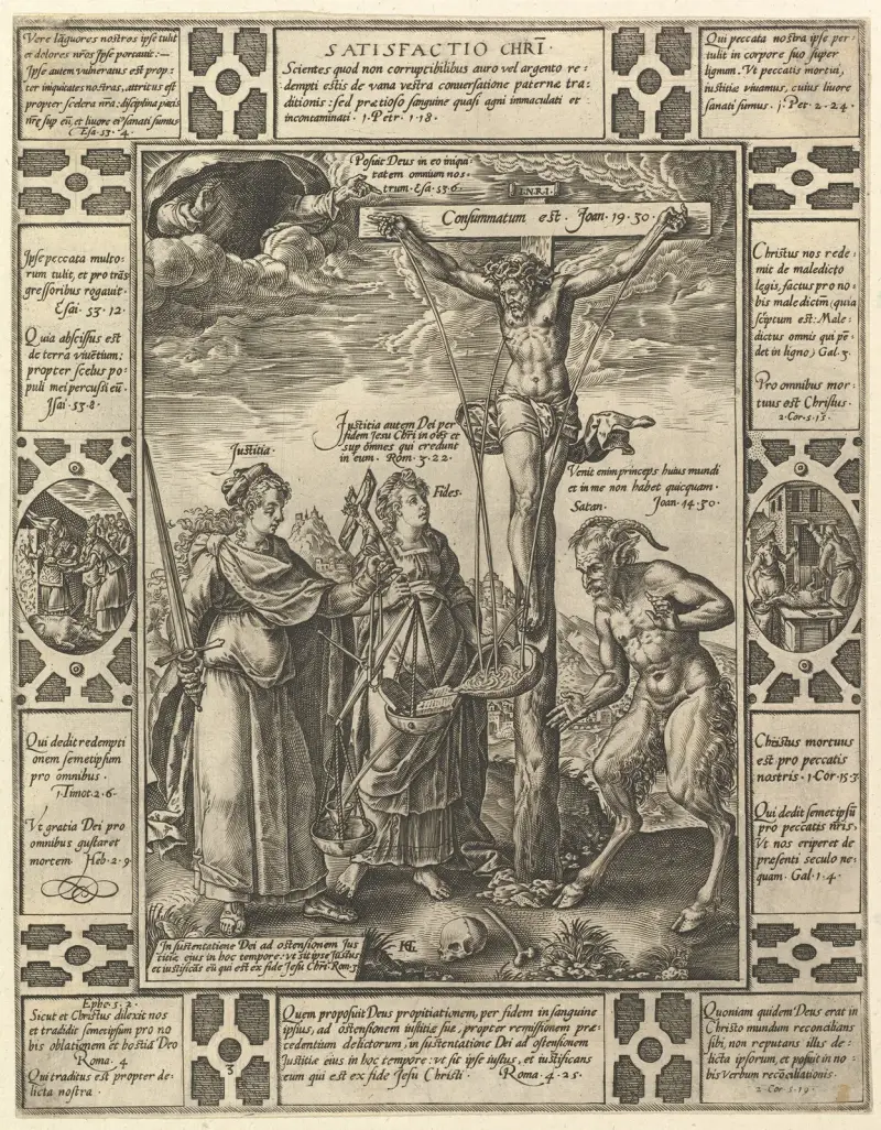 Satisfactio Christi av Hendrick Goltzius