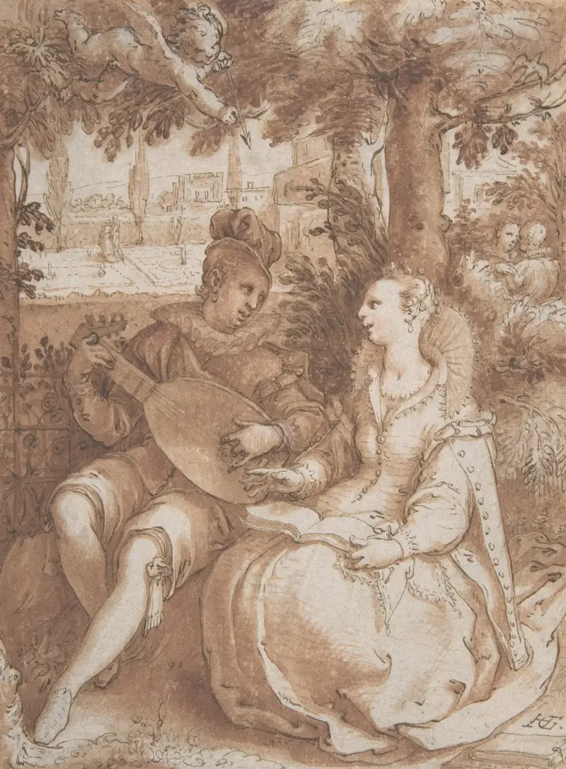 Våren av Hendrick Goltzius