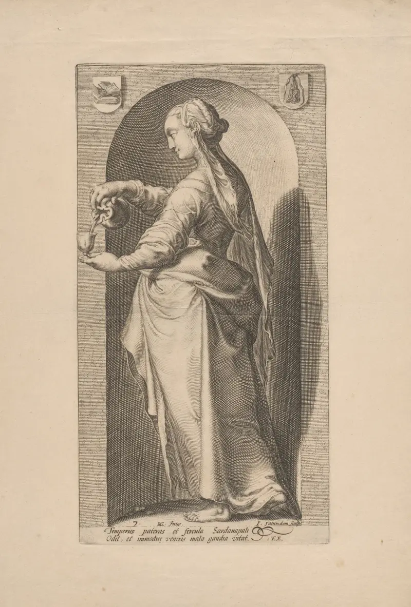 Måttfullhet av Hendrick Goltzius