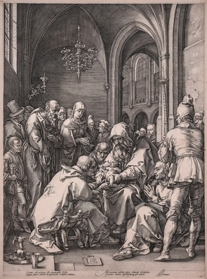 Omskärelsen av Hendrick Goltzius