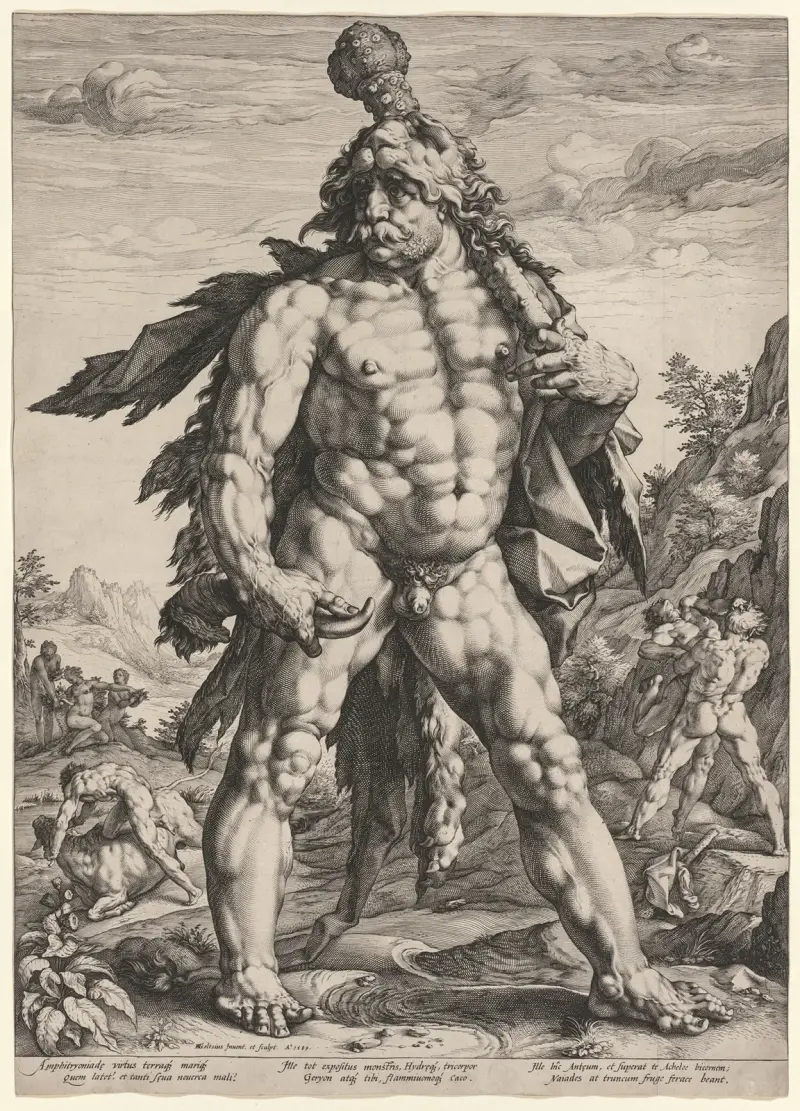 The Great Hercules or ‘Knollenman’ av Hendrick Goltzius